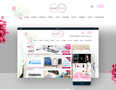 Cercle privé Logo and Web site