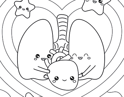 Nerbugs Human organs Coloring pages