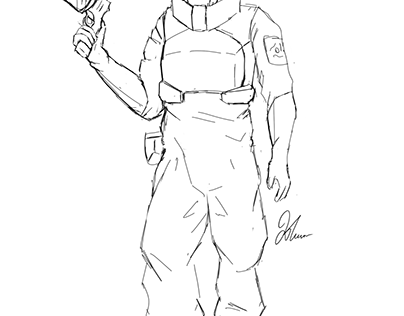 Sketch / Soldado de contención especial