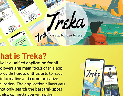 TREKA - app for trekkers (Concept UX/UI)