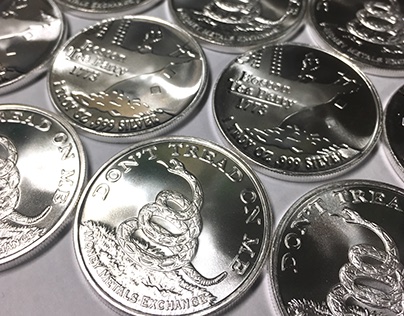 Don't Tread On Me/Tea Party 1 Oz Silver Rounds