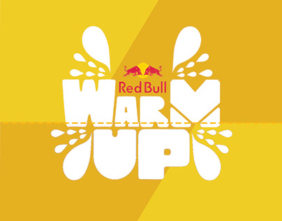 Red Bull Warm up Invitation Design