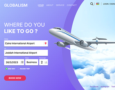 ui ux design for airline ticket booking website
