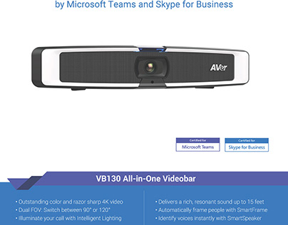 Cameras Certified for MS Teams & Skype for Business