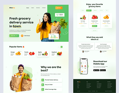 Grocery Delivery Landing Page