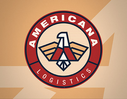 Americana Logistics Logo Branding Design
