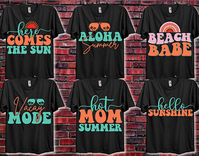 Retro Summer t-shirt Designs