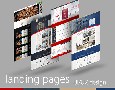 Landing pages design UI/UX
