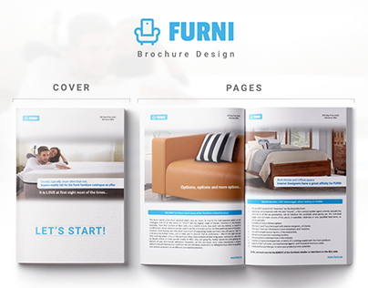 A4 Brochure Design for "FURNI"