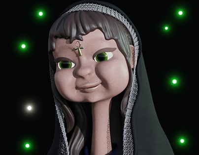 Gertrude the Longneck 3D Character