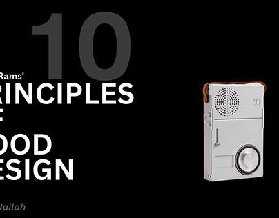 Dieter Rams - 10 principles of good design