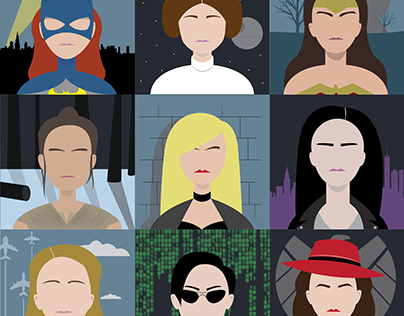Girl Power Icons for International Women's Day