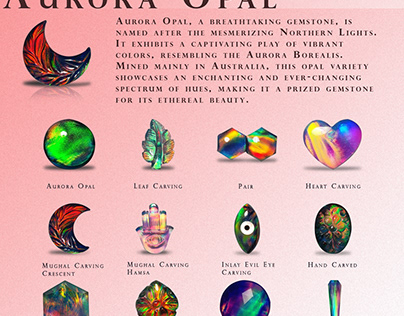 Buy Unique Aurora Opals Gemstones Online in USA at