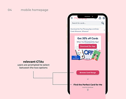 Moonpig - Homepage Feature Proposal