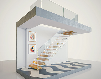 435-02-Cantilevered Stairs