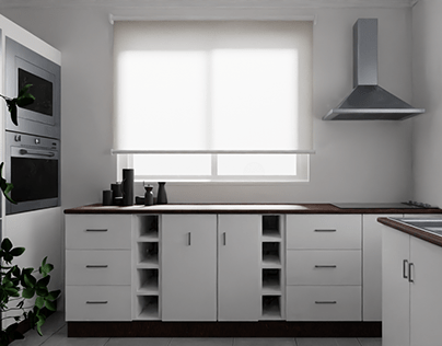 Arch Viz - Modern kitchen Design