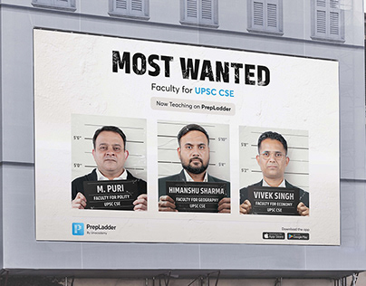 Most Wanted - 360 degree Ad Campaign for Prepladder