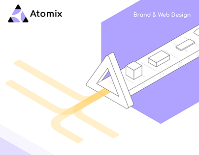 Atomix | Logo • Animated Illustrations • UI Design