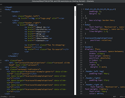 HTML5 & CSS website programming