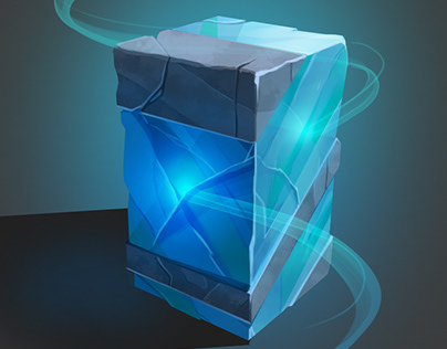 Stone-crystal block