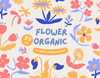 Flower Organic Tillable Papercraft