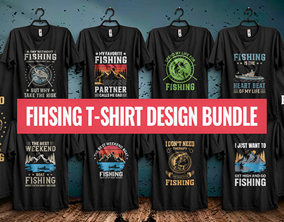 Fishing Custom T-Shirt Design I T-Shirt Bundle