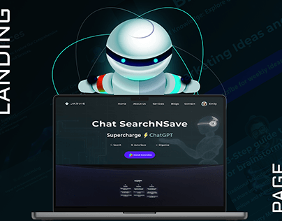 JARVIS - Chat SearchNSave Landing Page