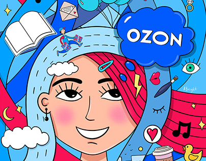 Illustration for Ozon brand