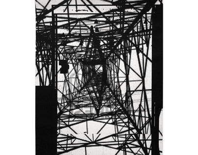 'Electricity' large scale screen print 2020