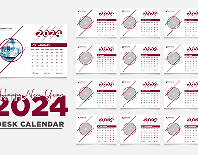 Desk calendar 2024