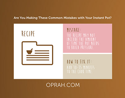 Oprah.com: Common Instant Pot Mistakes
