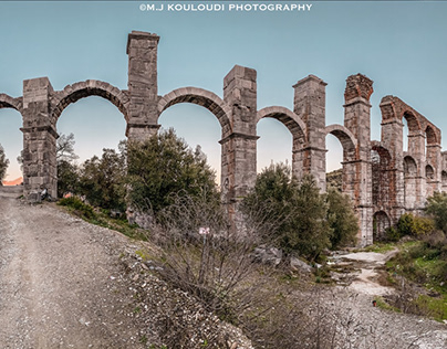 The Roman Aquaduct at Moria of Lesvos