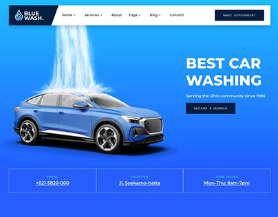 Car Washing & Cleaning Services Website Design