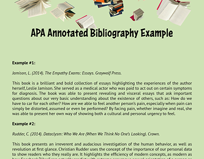 Annotated apa bibliography maker