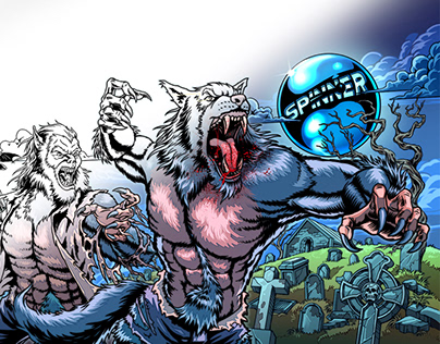 Project thumbnail - Virtual Pinball Illustration: Spinner Werewolf Edition