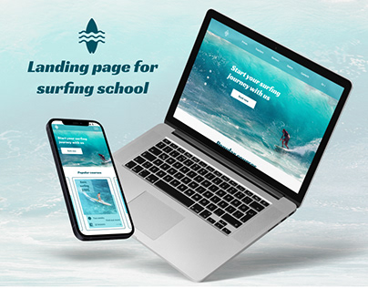 Surf school landing page