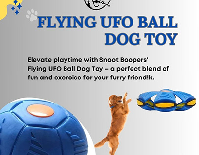 Flying UFO Ball Dog Toy |Snoot Boopers