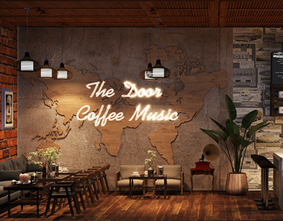 The Door coffee music- Coffee shop design