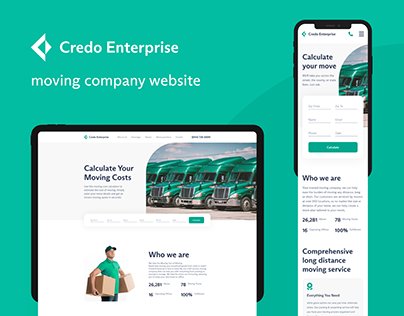 Credo Enterprise - Moving Company Website