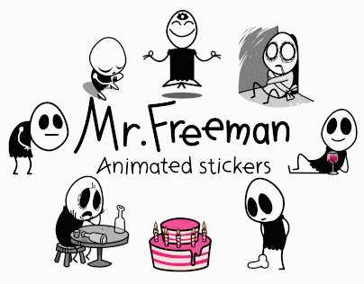Mr.Freeman (animated stickers)