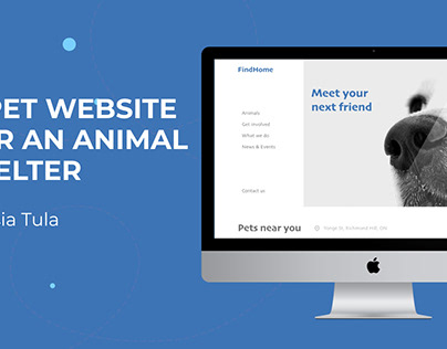 A pet adaptive website for an animal shelter