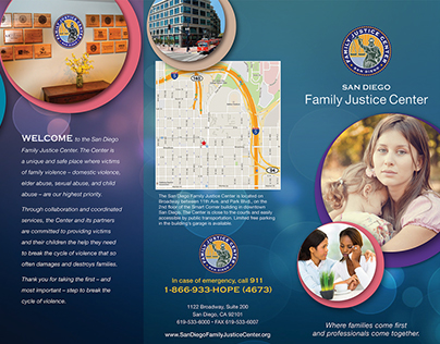 VOLUNTEER PROJECT: Family Justice Center Brochure