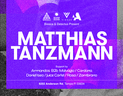 Flyer y video promocional para Matthias Tanzmann