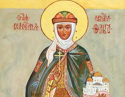Икона Святой Равноапостольной книгини Ольги