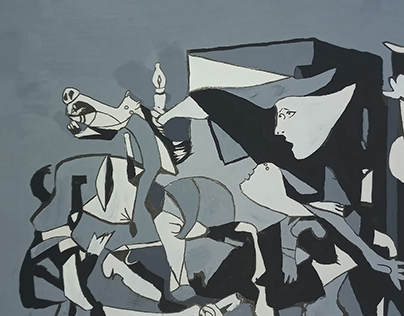Pablo Picasso (Guernica) Contraste Clair-Obscur