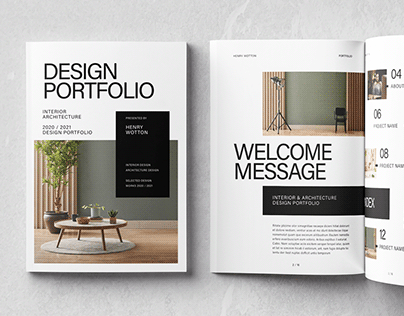InDesign Template - Editorial Interior Portfolio Layout