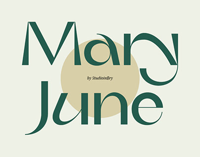 Mary June - A Modern Contrast Sans Serif