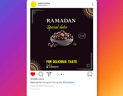 Ramadan Dates Social Media Post