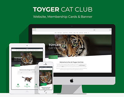 Toyger Cat Club - Wordpress Website & Marketing Items