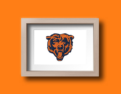 Chicago Bears Poly Art